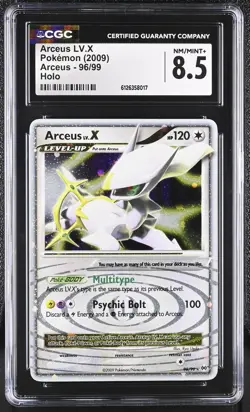 CGC 8.5 Arceus LV.X 2009 Arceus 96/99 Holo Pokemon Card - Image 1