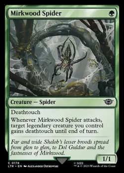 Magic the Gathering (mtg): LTR: Mirkwood Spider - Foil - Image 1