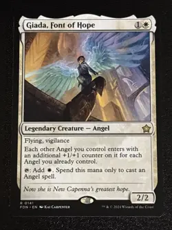 MTG Foundations Giada, Font of Hope 0141 NM Rare - Image 1