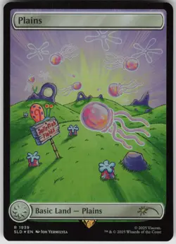 MTG Plains Rainbow Foil NM Secret Lair Drop Series Magic 1939 - Image 1