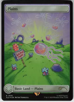 MTG Plains Rainbow Foil NM Secret Lair Drop Series Magic 1939 - Image 1