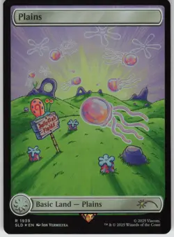 MTG Plains Rainbow Foil NM Secret Lair Drop Series Magic 1939 - Image 1