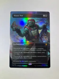 Waste Not (Borderless) Commander: Teenage Mutant Ninja Turtles Foil🔥 - Image 1