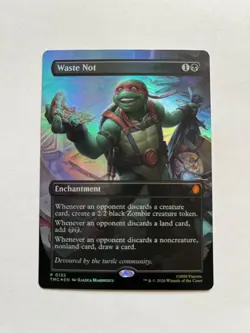 Waste Not (Borderless) Commander: Teenage Mutant Ninja Turtles Foil🔥 - Image 2