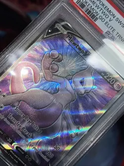 2022 Pokemon Go ETB Full Art MEWTWO V Black Star Promo #SWSH229 PSA 10 GEM MINT - Image 4