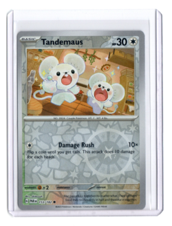 Pokemon TCG 2023 Scarlet & Violet Paradox Rift REVERSE HOLO Tandermaus 153/182 - Image 1