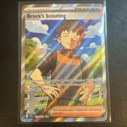 Brock's Scouting 179/159 Ultra Rare SV09: Journey Together Full Art Trainer NM - Image 1