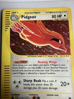 Pidgeot 23/165 Holo Rare Expedition Base Set WOTC Vintage Pokemon - Image 2