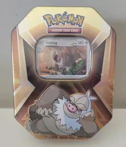Pokemon TCG Triple Whammy Slaking Collector's Tin With 3 Foil Sealed FREE SHIP - Image 1