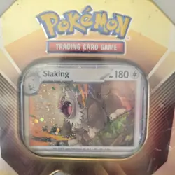 Pokemon TCG Triple Whammy Slaking Collector's Tin With 3 Foil Sealed FREE SHIP - Image 2