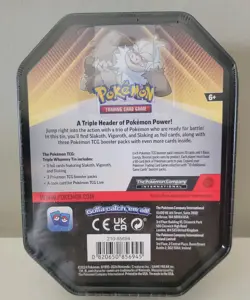 Pokemon TCG Triple Whammy Slaking Collector's Tin With 3 Foil Sealed FREE SHIP - Image 4