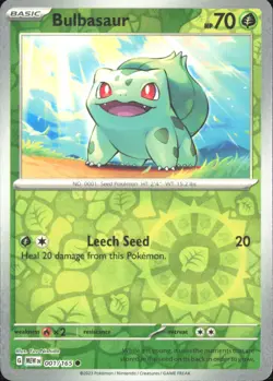 Pokemon TCG - Bulbasaur - SV: Scarlet & Violet 151 001/165 NM - REVERSE HOLO - Image 1