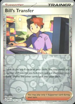 Pokemon TCG - Bill's Transfer - SV: 151 156/165 NM - REVERSE HOLO - Image 1