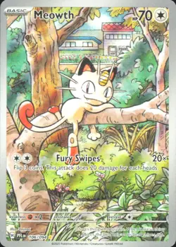 Pokemon TCG - Meowth ME02: Phantasmal Flames 106/094 NM - Image 1