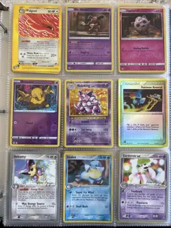 Pokemon TCG Huge Vintage/Mid Era Binder Collection Holos Basic - Image 3