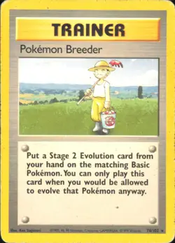 Pokemon TCG - Pokemon Breeder Base Set 076/102 HP - Image 1