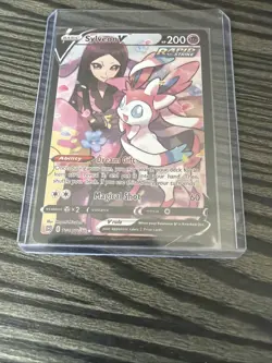 Sylveon V TG14/TG30 Swsh09 Brilliant Stars Trainer Gallery Full Art 2022 Pokemon - Image 1