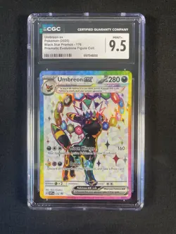 Pokemon Umbreon SVP 176 Black Star Promo Prismatic Evolutions - CGC 9.5 NM+ - Image 2