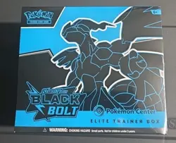 Pokemon Black Bolt Pokemon Center Exclusive ETB New And Sealed - Image 1
