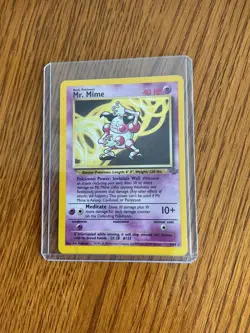 Pokemon Mr. Mime Jungle 1st Edition Holo Rare 6/64 WOTC 1999 - Image 1