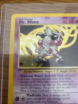 Pokemon Mr. Mime Jungle 1st Edition Holo Rare 6/64 WOTC 1999 - Image 4