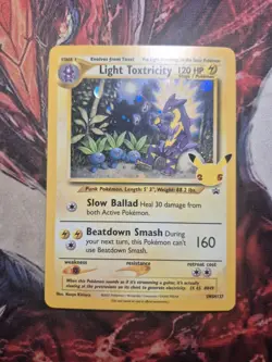 Light Toxtricity SWSH137 Black Star Promo 25th Celebrations LP Pokemon Holo - Image 1