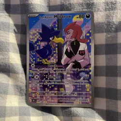 Team Rockets Murkrow Illustration Rare - 200/182 Destined Rivals - Pokemon TCG - Image 1