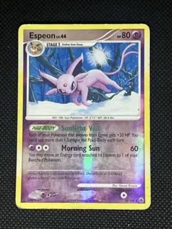Pokemon Espeon Rare Reverse Holo 18/100 Majestic Dawn 2008 80 HP Morning Sun 60 - Image 1