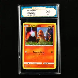 TQG 9.5 MINT+ 2019 Pokemon ENG Charmander 4/18 C - Image 1
