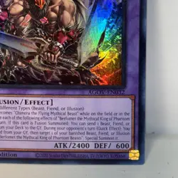 Berfomet the Mythical King of Phantom Beasts AGOV-EN032 Super Rare 1st NM Yugioh - Image 4