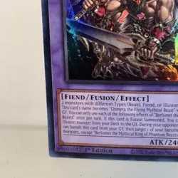 Berfomet the Mythical King of Phantom Beasts AGOV-EN032 Super Rare 1st NM Yugioh - Image 5