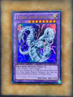 Yugioh Cyber Twin Dragon SDCR-EN037 Ultra Rare 1st Ed NM - Image 1