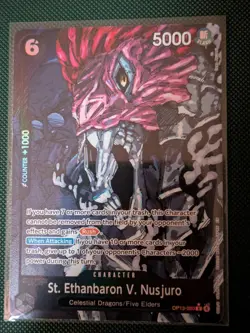 St. Ethanbaron v. Nusjuro (Alternate Art) OP13-080 Carrying On His Will - Image 1