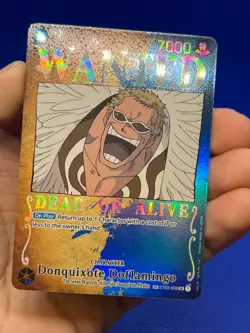 One Piece Pillars of Strength Donquixote Doflamingo ST03-009 Wanted Poster NM - Image 2