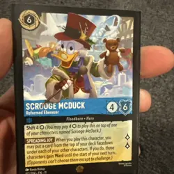 Disney Lorcana Winterspell Scrooge McDuck Reformed Ebenezer Legendary 152/204 NM - Image 1