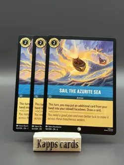 Disney Lorcana Sail the Azurite Sea 163/204 lot of 3 - Image 1