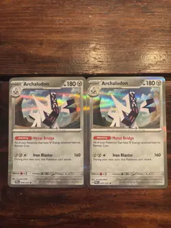 (2) Pokemon TCG Archaludon 070/131 Holo LOT! Prismatic Evolutions - Image 1