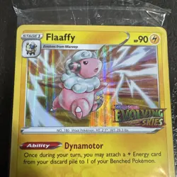 Pokemon SEALED Flaaffy SWSH122 Evolving Skies Prerelease Promo Pack! - Image 3