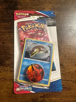 Pokemon Battle Styles Arrokuda Sealed Blister Booster Pack Swirl 728192526978 - Image 1