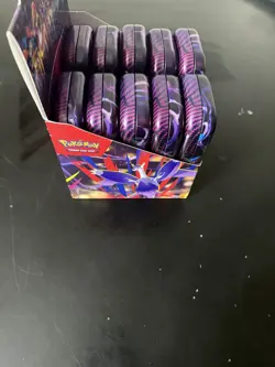 Pokemon Mega Evolutions Destined Rivals Mega Heroes Mini Tin Display (10 Tins) - Image 4