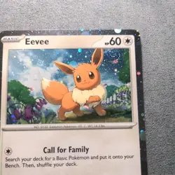 Pokemon - Black Star Promo - Eevee SVP043 - SWIRL TOP RIGHT - NM - Image 3
