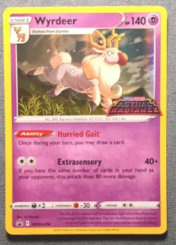 Pokemon English - Black Star Promo - Wyrdeer SWSH206 - LP - Image 1