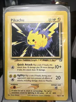 Pikachu 70/111 Neo Genesis Regular Pokemon Vintage - Image 1