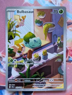 Bulbasaur 143/142 - Stellar Crown Illustration Rare - Pokemon TCG NM - Image 1