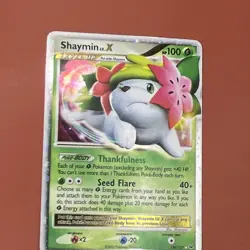 Pokemon Shaymin LV.X Platinum Ultra Rare Holo 126/127 HP100 Seed Flare - Image 1