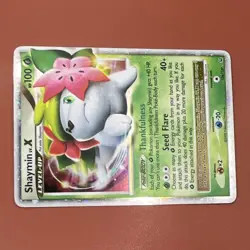 Pokemon Shaymin LV.X Platinum Ultra Rare Holo 126/127 HP100 Seed Flare - Image 3