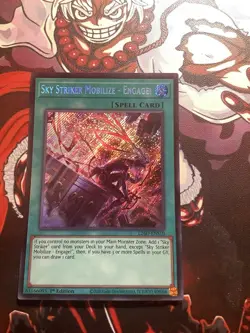 Sky Striker Mobilize - Engage! L26D-ENS10 Secret Rare Alt Art Yugioh 1st Edition - Image 1