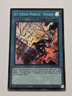Sky Striker Mobilize - Engage! L26D-ENS10 Secret Rare Alt Art Yugioh 1st Edition - Image 1