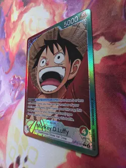 One Piece CCG Monkey D Luffy Alternate Art Leader OP13-001 - Image 2