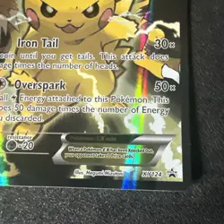 Pikachu EX XY124 XY Black Star Promo 2016 Full Art Holo Pokemon Card TCG - Image 4